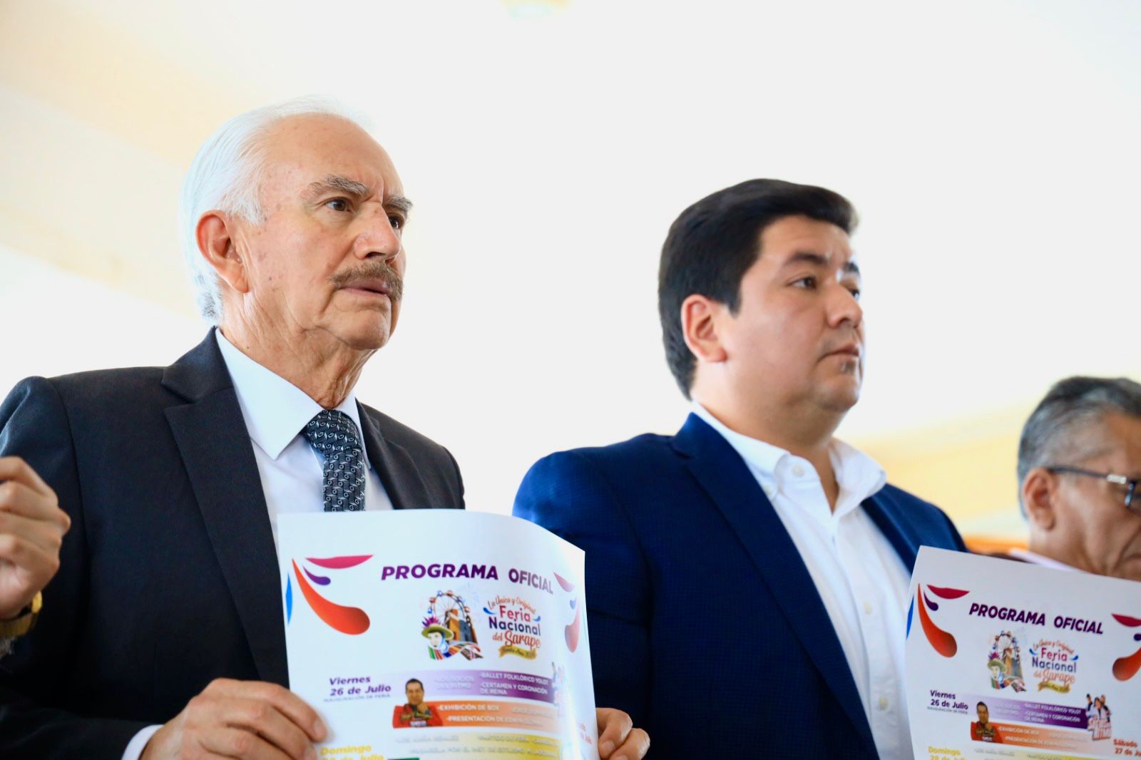 Ayuntamiento de Chiautempan y Patronato de Feria presentan el cartel oficial de la 'Feria Nacional del Sarape Santa Ana 2024'
